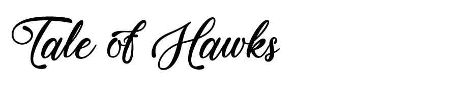 Tale of Hawks font